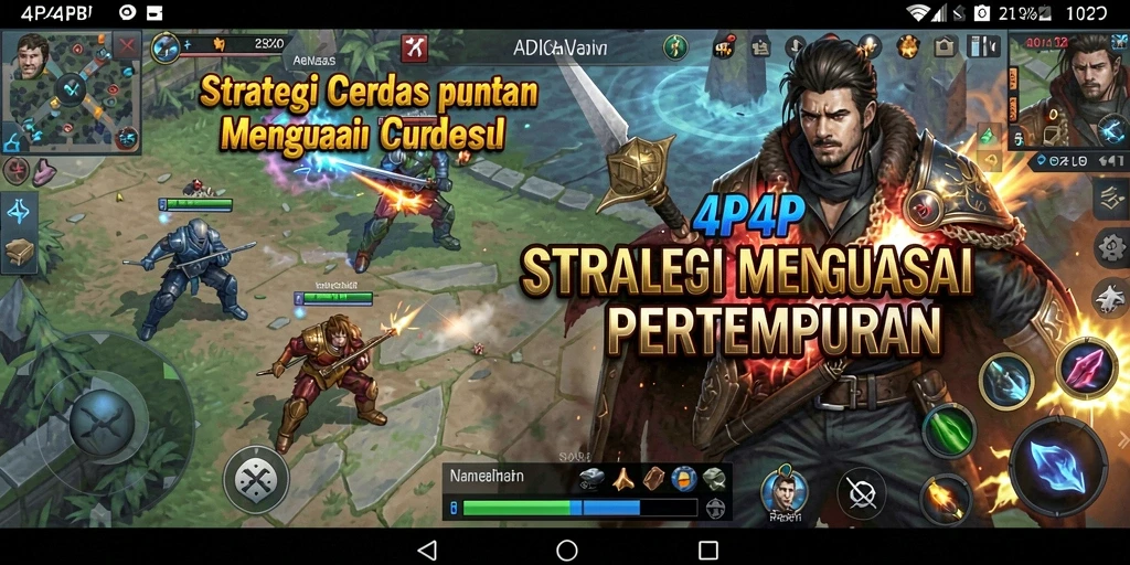 Tampilan menarik dari gameplay 4P4P yang menantang strategi pemain.