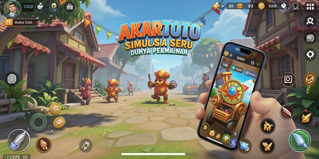 Screenshot utama AKARTOTO menampilkan pengalaman gameplay simulasi yang mendalam.