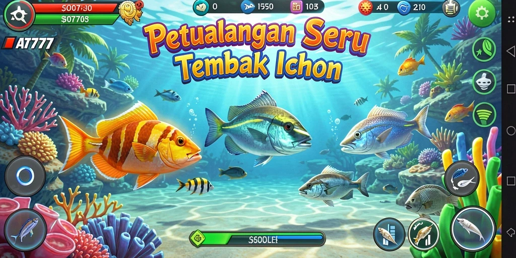 Tampilan seru gameplay Tembak Ikan di AT777.