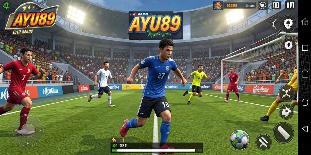 Tampilan gameplay AYU89 yang memukau saat pertandingan olahraga.
