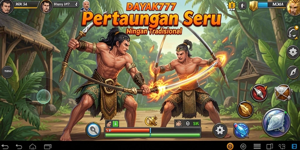 Gameplay seru di DAYAK777 dengan pertarungan dinamis dan karakter unik.