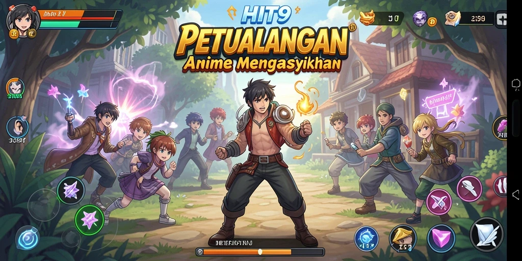 Tampilan gameplay Anime yang seru dan penuh aksi.