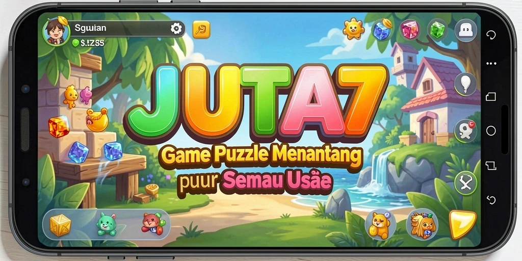 Tampilan gameplay JUTA7 yang menantang dan menarik.