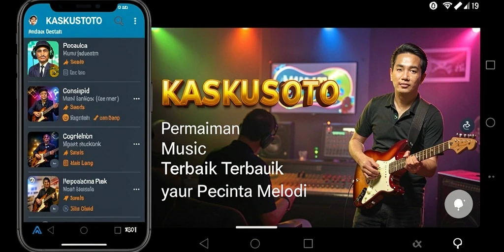 Screenshot gameplay KASKUSTOTO yang menunjukkan keseruan bermain musik.