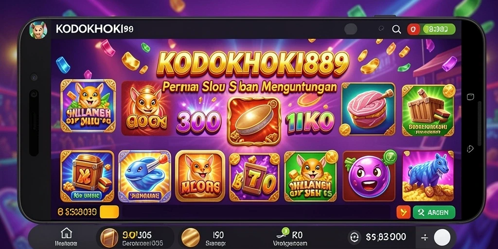 Tampilan menarik dari gameplay KODOKHOKI889 yang penuh warna.