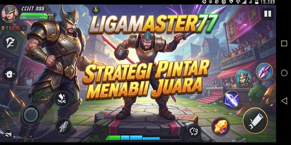 Tangkapan layar menampilkan aksi strategis yang mendebarkan di LIGAMASTER77.