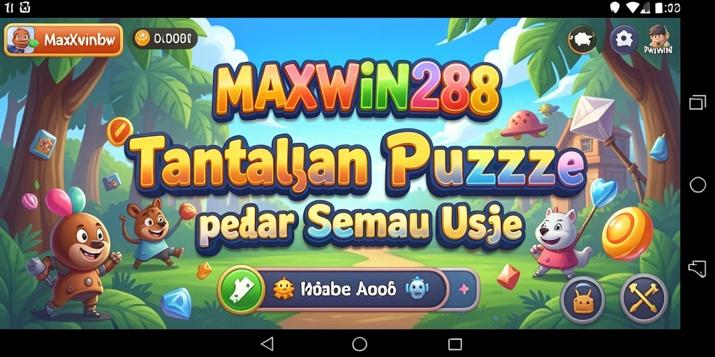 Tampilan gameplay seru dalam MAXWIN288 saat menyelesaikan puzzle.