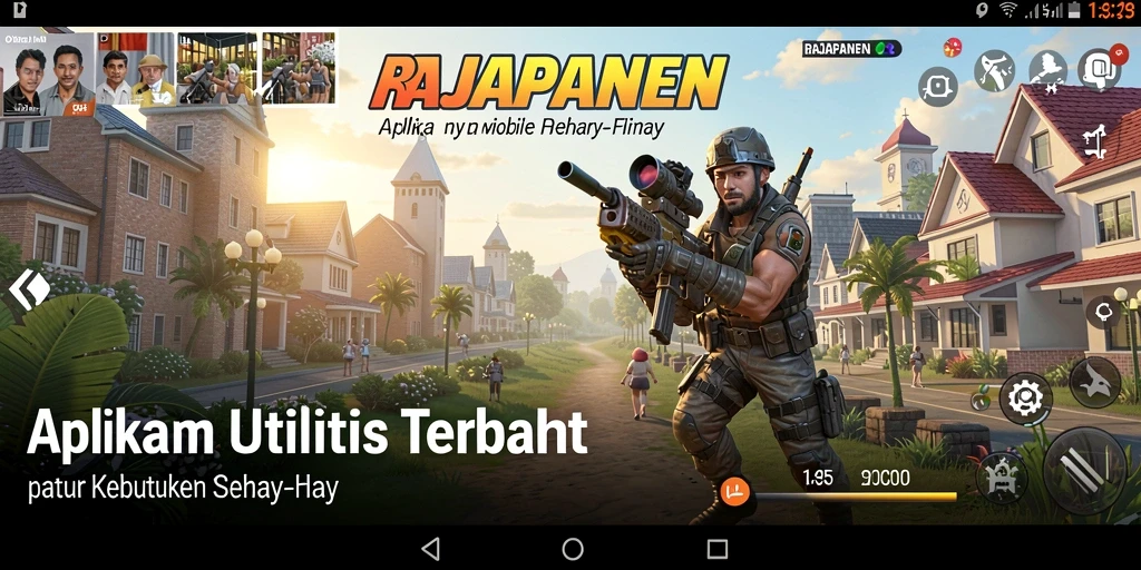 Tampilan utama RAJAPANEN yang menunjukkan berbagai fitur utilitasnya.