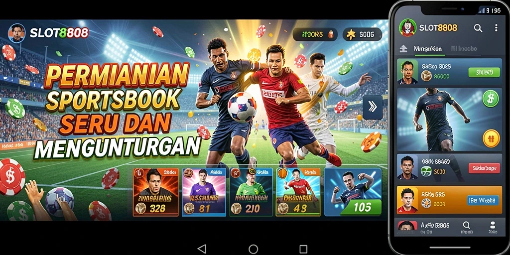 Tampilan menarik dari gameplay olahraga di SLOT8808.