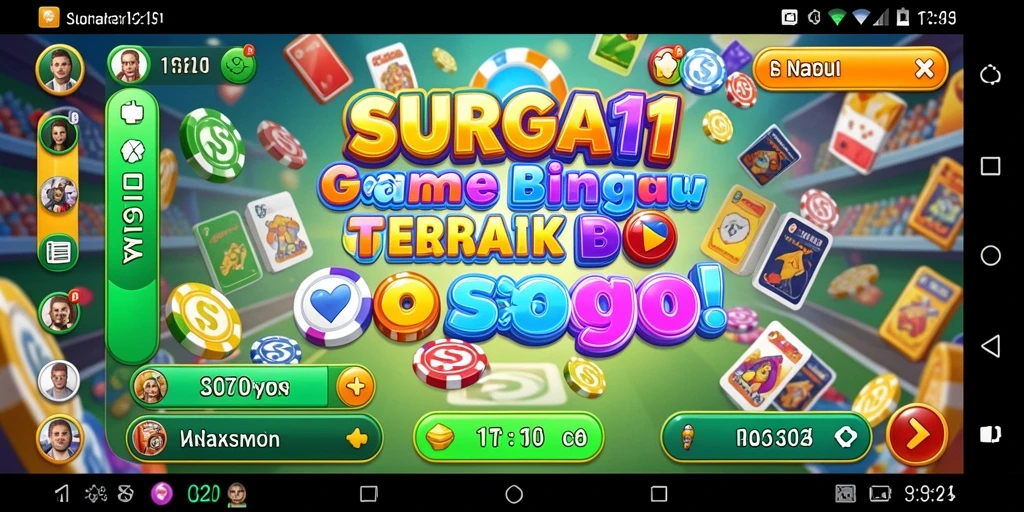 Tampilan gameplay SURGA11 yang seru dan menarik saat bermain Bingo.