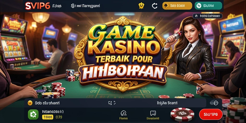Tampilan gameplay menarik dari SVIP6 yang menyajikan suasana kasino.