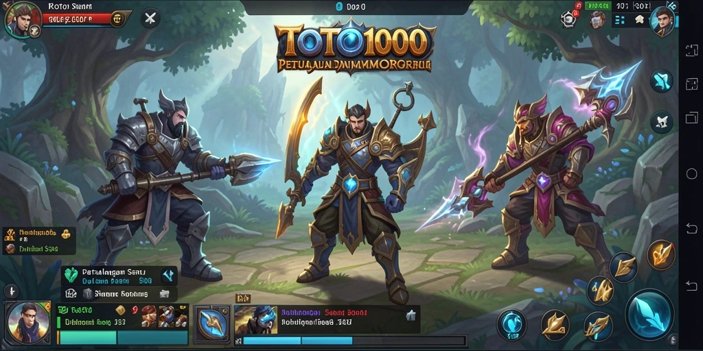 Tangkapan layar gameplay TOTO1000 menunjukkan petualangan seru di dunia MMORPG.