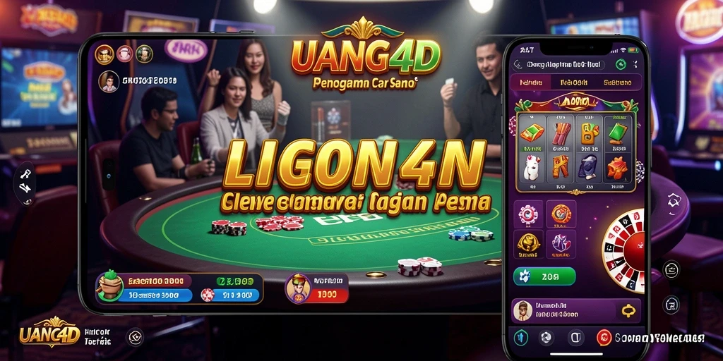 Tampilan nyata dari permainan Live Casino di UANG4D.