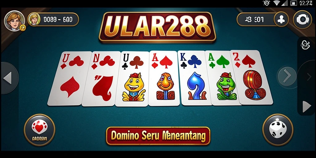 Tampilan gameplay menakjubkan ULAR288 dengan Domino yang seru.