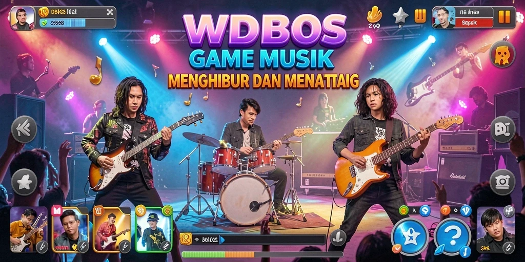 Gameplay menarik WDBOS yang menampilkan pemain berinteraksi dengan musik.