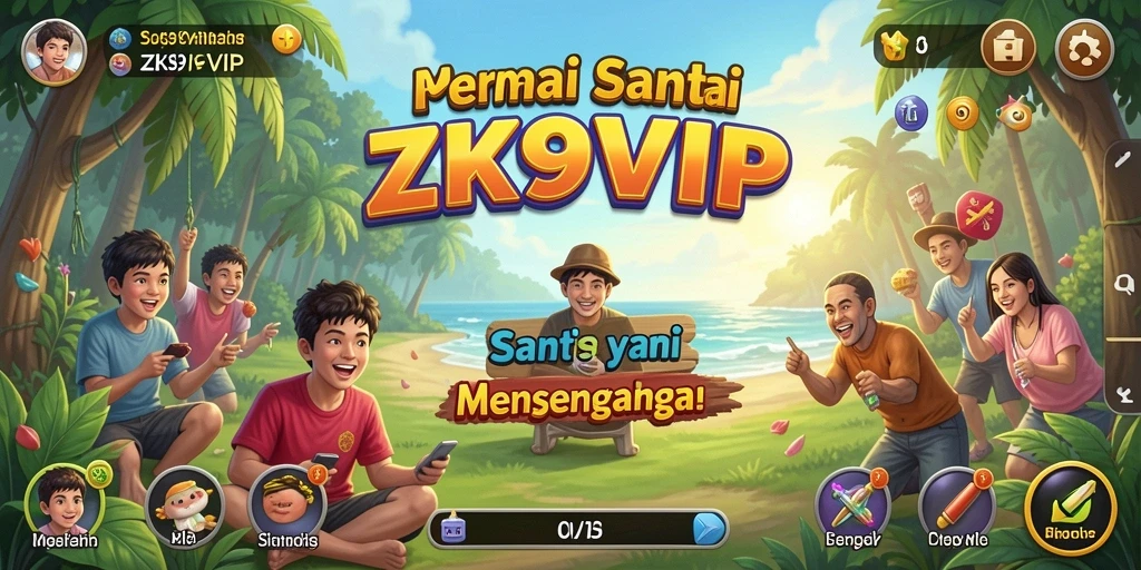 Tampilan gameplay menarik dari ZK9VIP dalam suasana santai.